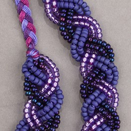 Bella Braid Necklace Black Raspberry